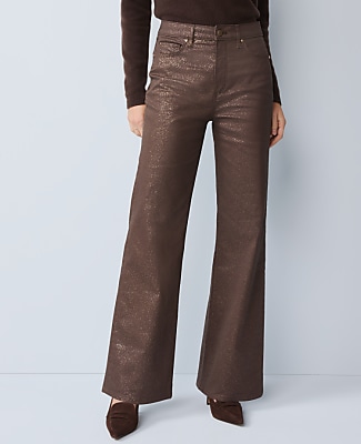 The Petite Shimmer Wide-Leg Jean