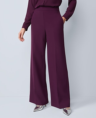 The Petite Wide-Leg Pant in Fluid Crepe