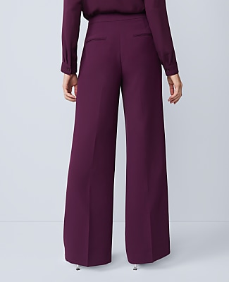 The Petite Wide-Leg Pant in Fluid Crepe