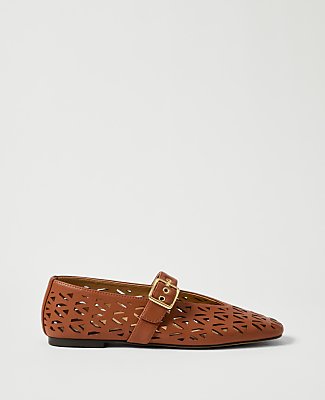 Weekend Leather Mary Jane Ballet Flat