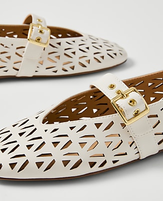 Weekend Leather Mary Jane Ballet Flat
