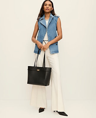 Belted Denim Vest