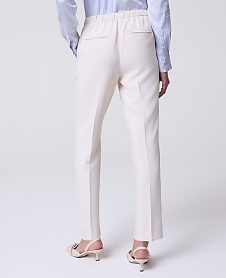 The Petite Relaxed Ankle Pant in Fluid Crepe