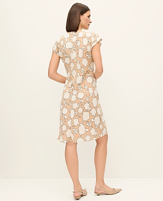 Floral Twist Midi Dress