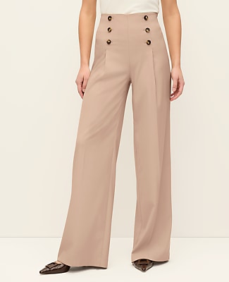 The Wide-Leg Sailor Pant - Cool Sesame