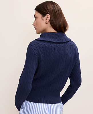 Weekend Cable Sweater Jacket