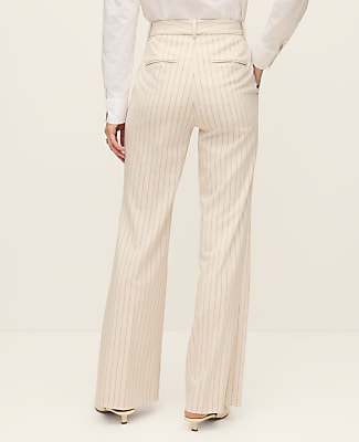 The Flare Trouser in Pinstripe