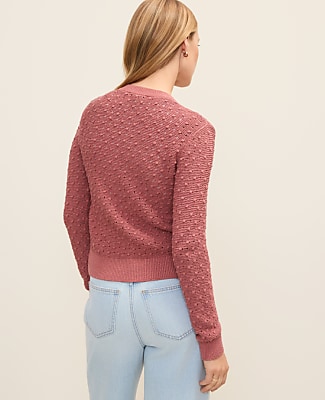Weekend Popcorn Stitch Cardigan