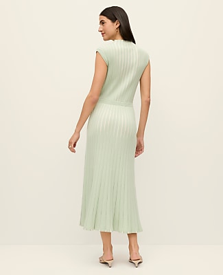 Petite Ribbed Mock Neck Sweater Dress