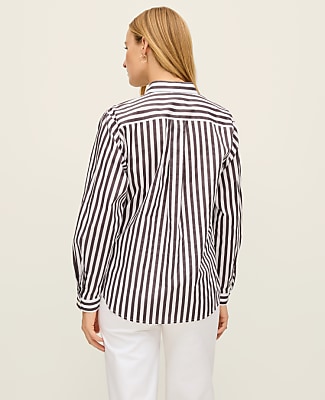 Striped Oversized Pocket Shirt