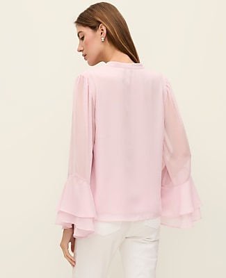 Petite Weekend Ruffle Blouse