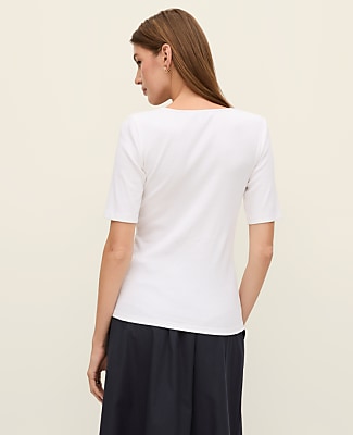 Weekend Lace Trim Tee