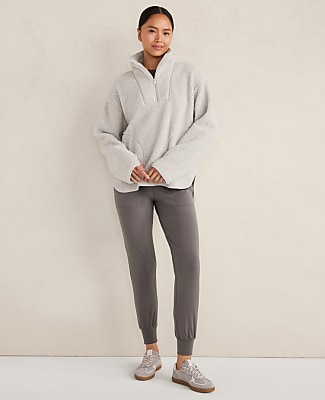 Haven Well Within Sherpa Half-Zip Mock Neck Pullover