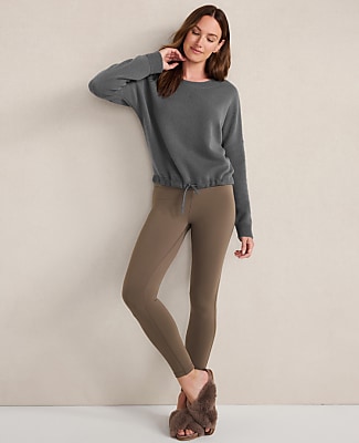 Haven Well Within Cashmere Tie-Front Crewneck Sweater