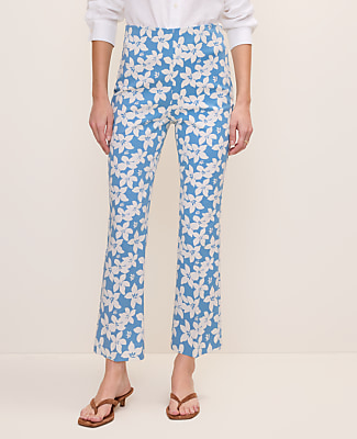 The Tall Flare Ankle Pant in Floral Print