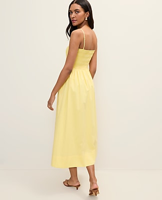 Petite Weekend Smocked Midi Dress