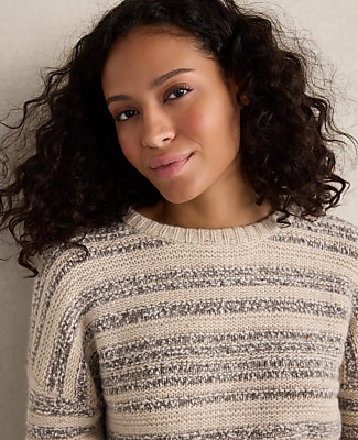 Haven Well Within Cashmere Striped Crewneck