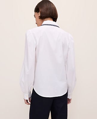 Scalloped Trim Shirt