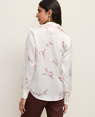 Floral Satin Modern Shirt
