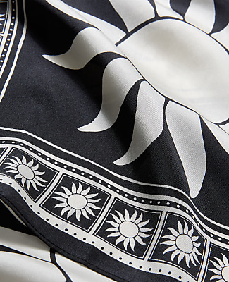Sun Print Silk Scarf