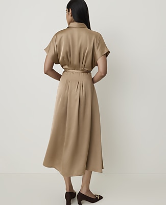 Collared Midi Shirtdress