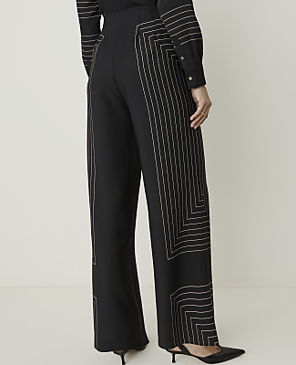 The Geo Print Side Zip Pant