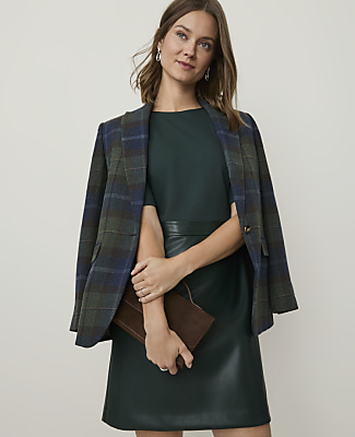 Faux Leather Mini Dress