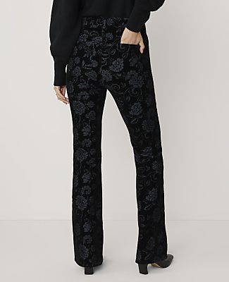 The Floral Boot Jean in Velvet