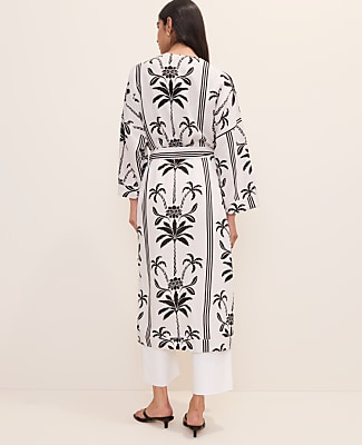 Palm Tree Belted Kimono