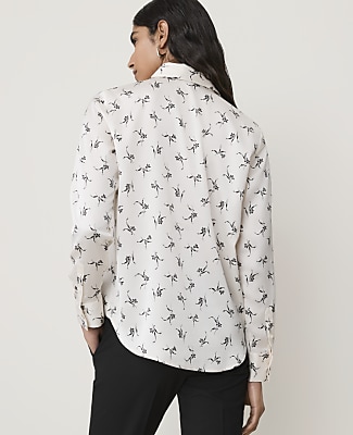 Floral Modern Shirt in Satin