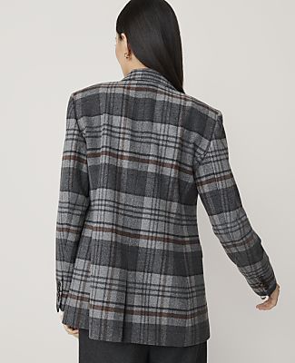 The Petite Plaid Crosby Blazer