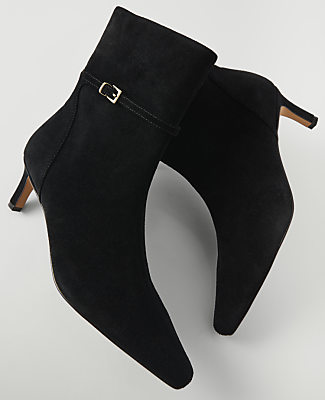Suede Skinny Heel Tall Boot