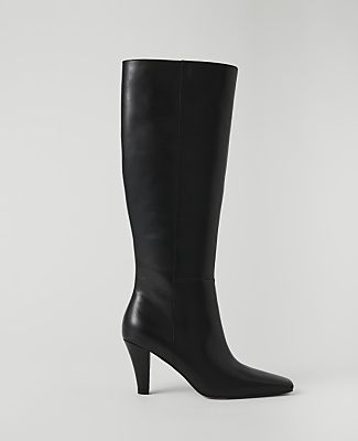Ann Taylor Leather Skinny Heel Tall Boot