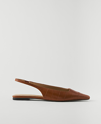Leather Slingback Flat
