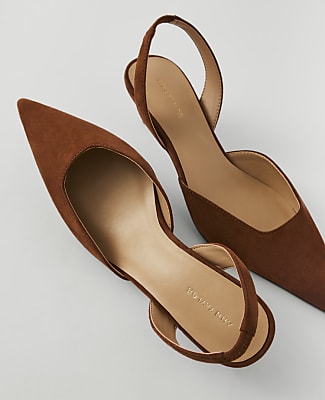 Suede Slingback Pump