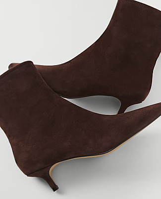 Suede Skinny Heel Bootie