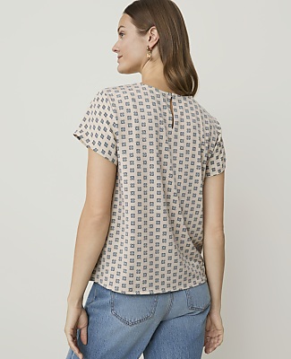 Floral Mixed Media Tee