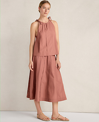 Haven Well Within Organic Cotton Poplin High Neck Top