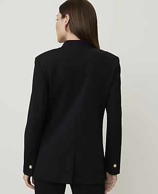 The Collarless Blazer in Ponte