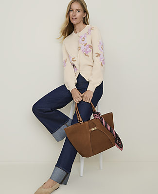 Weekend Floral Jacquard Cardigan