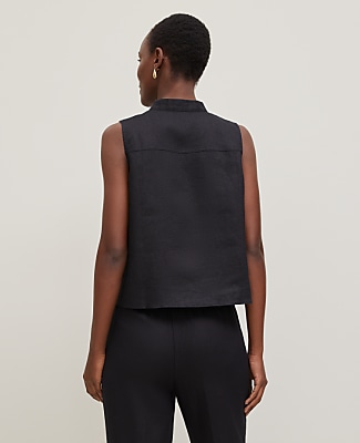 Linen Sleeveless Shirt