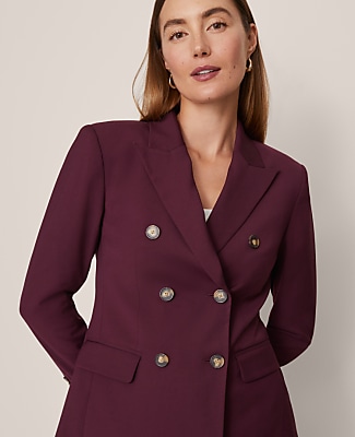 The Fitted Long Double Breasted Blazer