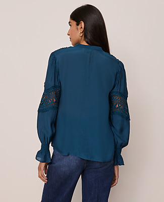 Lace Trim Blouse