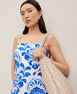 Petite Paisley Tiered Strappy Maxi Dress