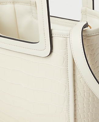 Embossed Handle Crossbody Bag