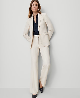 The Flare Trouser in Pinstripe