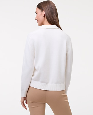 Weekend Henley Sweater - Winter White