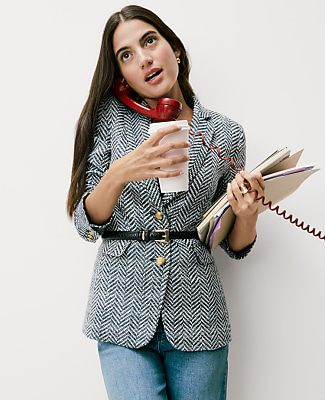 The Greenwich Blazer in Herringbone Tweed