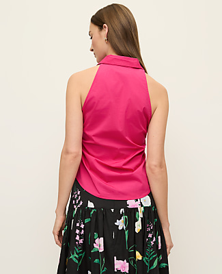 Button Down Halter Shirt