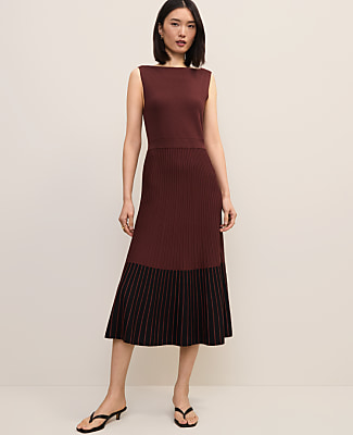 Colorblock Midi Sweater Dress